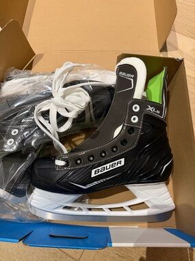 Bauer X-LS Youth Hockey Skates - Black, White & Lime